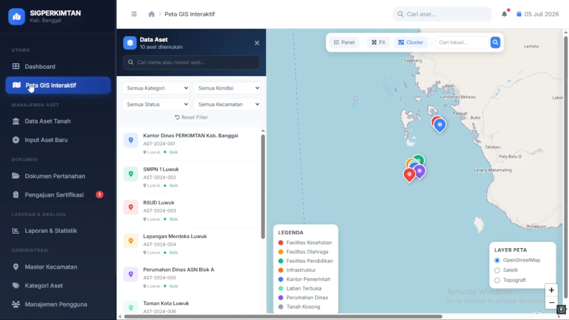 Aplikasi Pemetaan Aset Tanah | PHP MySQL & Google Maps - gambar 2